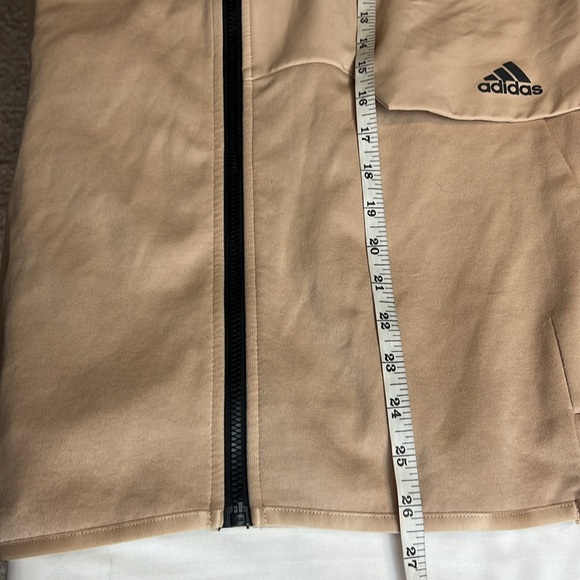 Adidas HK4498 4CMTE Track Zip Top Light Windbreaker Jacket Magic Tan (M - Picture 11 of 11